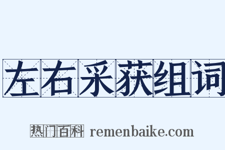 左右采获组词是什么意思的图片